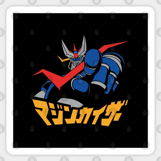 061 Great Mazinger Finger Sticker by Yexart